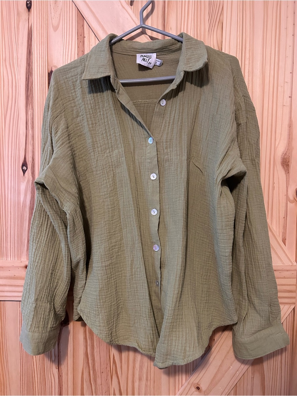 Princess Polly Green Shirt